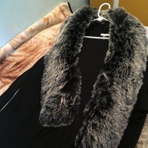 Sioni Faux Fur Duster Cardigan